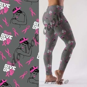 Rosie the Riveter Breast Cancer Leggings, T/C